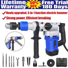 Electric Demolition Jack Hammer Concrete Drill Breaker Kit Jackhammer Breakers
