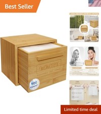 Soft and Absorbent Bamboo Face Towels - 100 Count, Ideal for Travel and Home Use