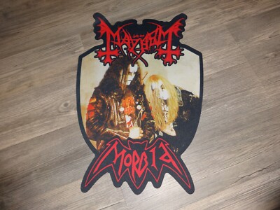 The True Morbid Patch Backpatch Back Patch Laser Cut Black Metal Marduk Horna II