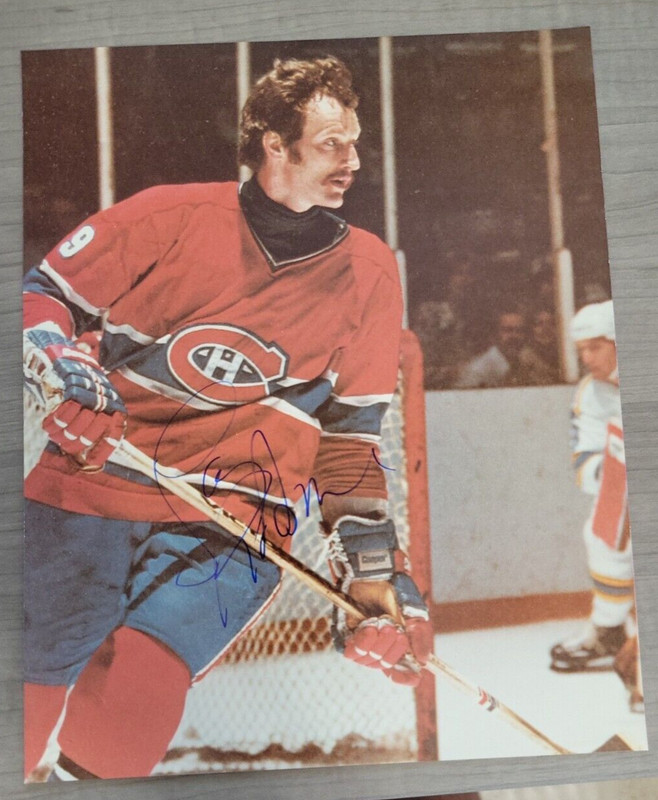 Vintage Larry Robinson Signed Autographed 8x10 Photo Canadiens devils kings HOF