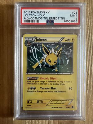 Pokémon TCG Jolteon Ancient Origins 26/98 Cosmos Holo Promo PSA 9 Pop 16