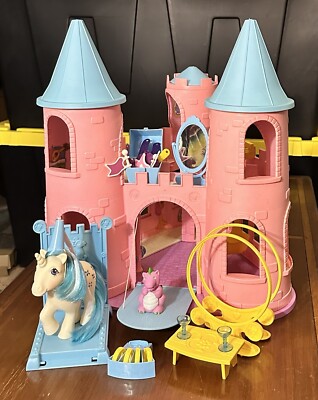 My Little Pony G1 DREAM CASTLE W/ Majesty Spike-Near Complete-1984