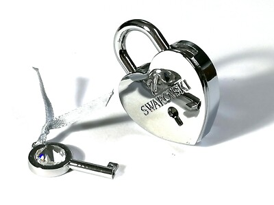 Accessories 5234567 Swarovski Glass Original Heart Lock And Key