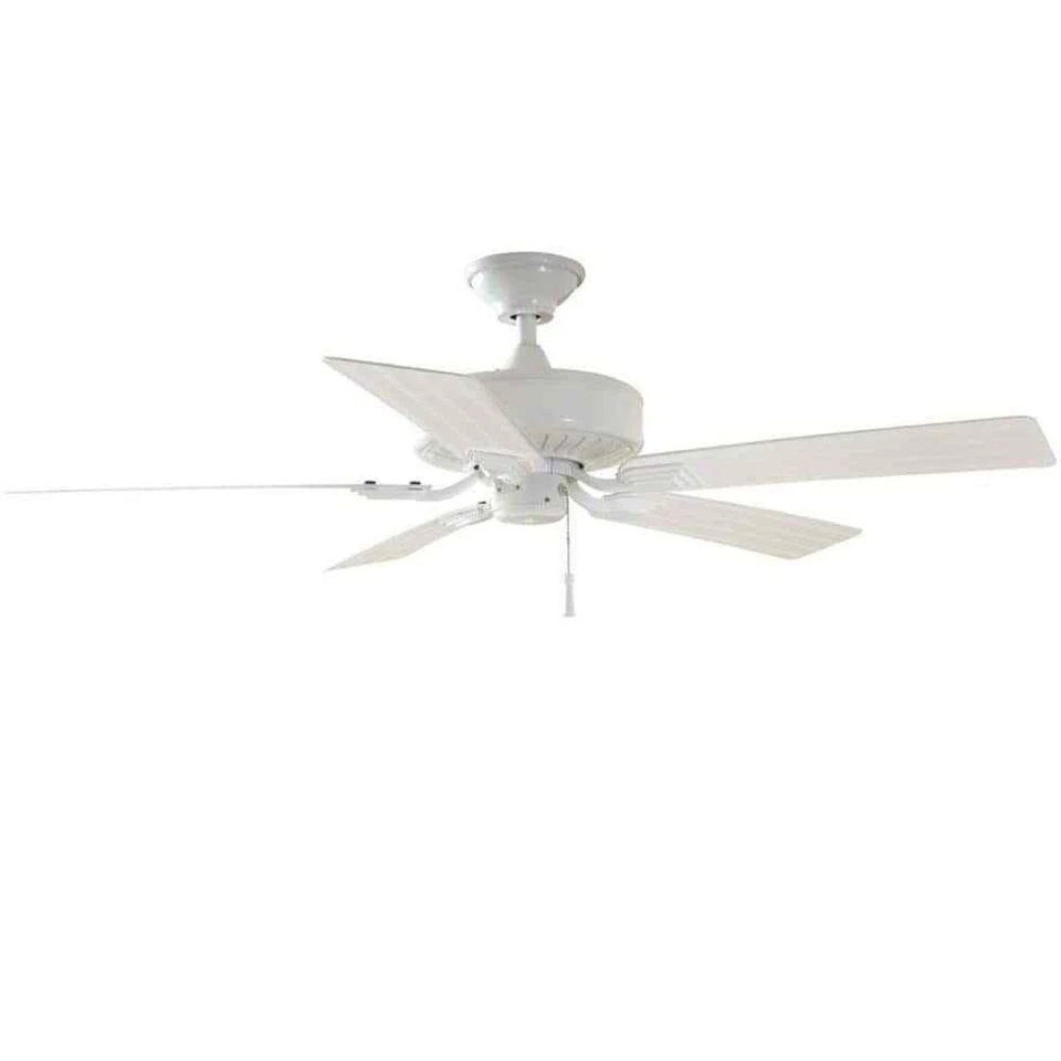 Hampton Bay Barrow Island 52 in. Indoor/Outdoor White Ceiling Fan - Image 4 of 4