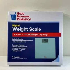 New Good Neighbor Pharmacy Digital Electronic Weight Scale 11.75" x 11.75"