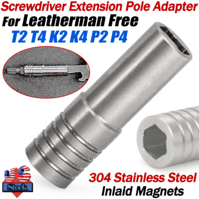 #ad Multitool Bit Screwdriver Extender Adapter For Leatherman Free T2 T4 K2 K4 P2 P4 $13.99