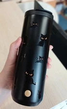 Starbucks SS Halloween Cats Tumbler 16oz