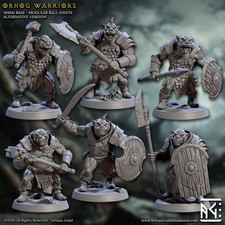 Pig Orc Warriors - Modular Hands/Weapons -Artisan Guild  Dungeons & Dragons 32mm