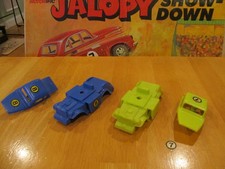 2 1970 Ideal Mini Motorific Jalopy Show-Down cars, complete w/springs decals