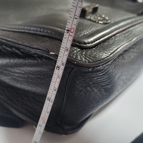Men’s Ted Baker Black Leather Tablet Laptop Briefcase Bag Satchel Shoulder Strap - Picture 23 of 24