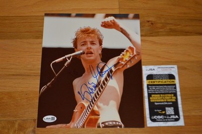 The Stray Cats ~ Brian Setzer Autographed 8x10 Vintage Photo with JSA COA