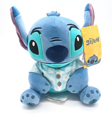Disney Lilo Stitch Plush Blue Floral Pajamas 9" Stuffed Animal Jay Franco NWT