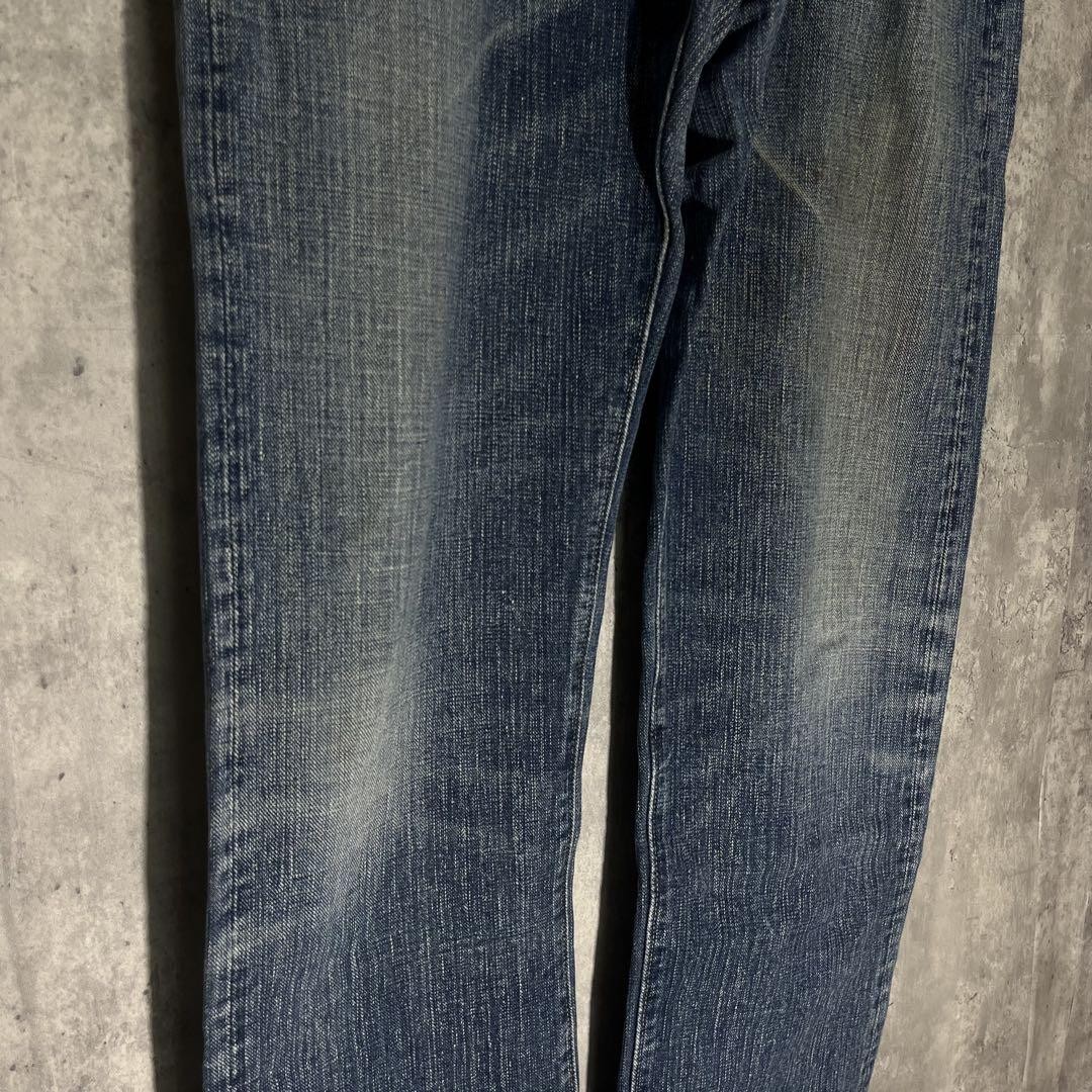 SUGAR CANE Python Leather Patch Denim Pants, Size… - image 4