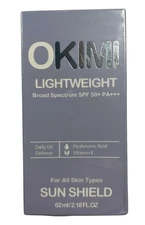 Okimi Lightweight Sunscreen  Broad Spectrum SPF 50+/PA 62 ml Exp 06/27