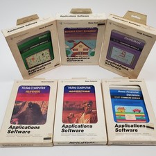 TI 99/4A Software Lot Blasto, Budget Mgmt, Hangman, Alpiner, Adventure Finance