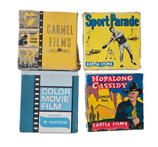 8mm Films 4 Lot Feature Films Hopalong Cassidy, Sport Parade  2 Unknown