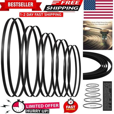 5 Size Rubber Belts (10 Pieces) for Smooth Turntable Performance Restoration