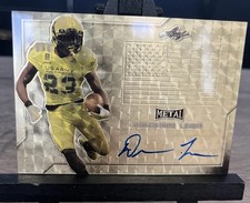 Marketplace image: Deommodore Lenoir 2017 Leaf Metal Draft US Army Bowl Superfractor Auto 1/1