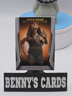 2021 Topps Star Wars Masterwork Orange Parallel 6/10 Jar Jar Binks