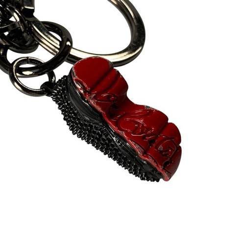 Christian Louboutin Key Ring Bag Charm Sneaker Black - Picture 8 of 9