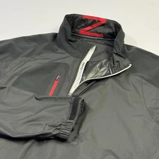Zero Restriction Jacket Mens Large Black Tour Series Quarter Zip Golf Pullover