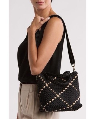 BCBGMAXAZRIAWomen's Black Small Neoprene Woven Tote Bag | eBay