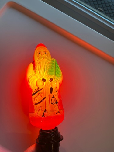 Antique 1920’s Santa Claus Light Bulb Christmas Decoration WORKING ! - Picture 6 of 6