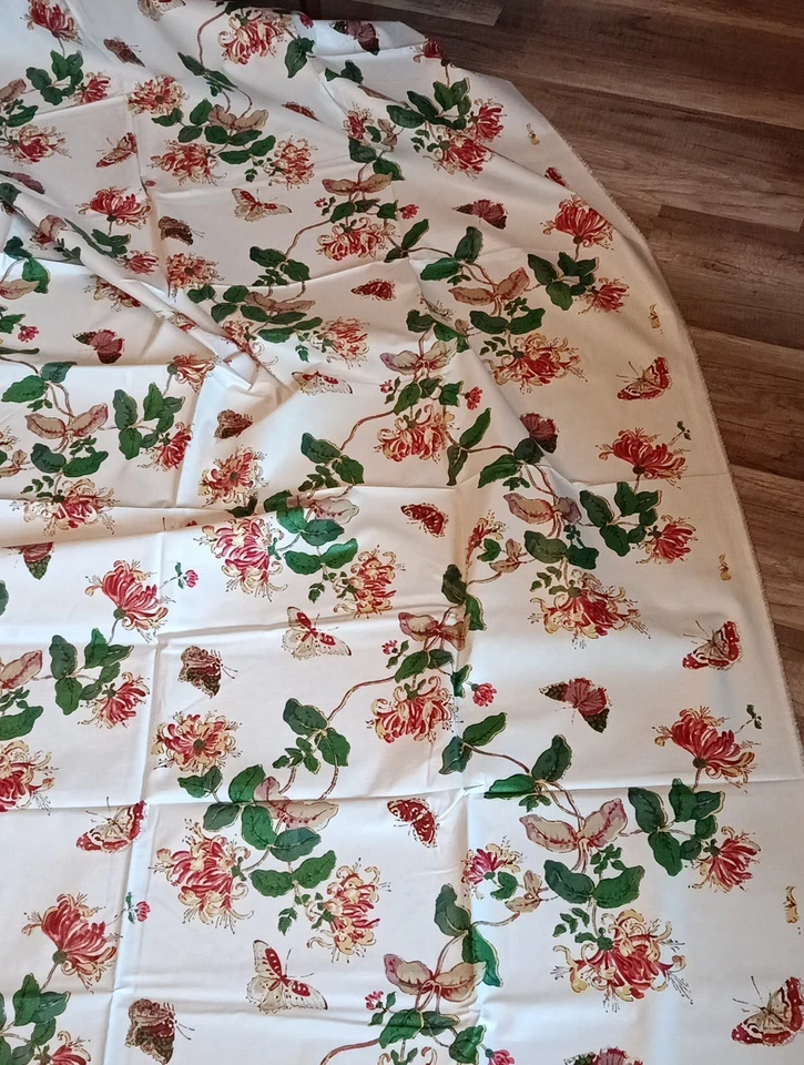 Coupon Tissu d'Éditeur Fleuri Style Anglais  240 x 130 cm  - Photo 3/4