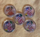 .999 • Lot of 5 Colorized Silver Eagles