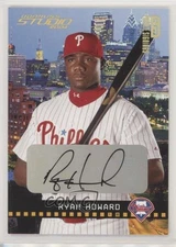 2004 Donruss Studio Private Signings Gold 9/100 Ryan Howard #154 Auto s7f
