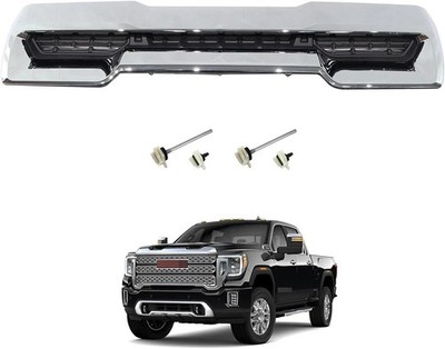 Front Hood Vent Compatible with 2020-2023 GMC Sierra 2500HD 3500HD, Chrome Bump