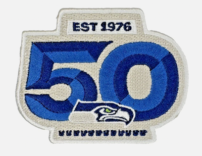 #ad #ad Seattle Seahawks 50th Anniversary Embroidered Iron Sew On Patch $12.95
