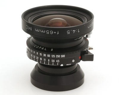 Rodenstock / Sinar Grandagon 4,5/65 mm MC für 4x5'' mit Copal 0
