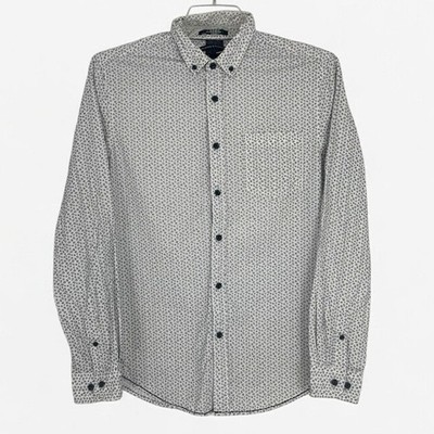 Denim & Flower Mens Floral Button Down Slim Fit Dress Shirt 