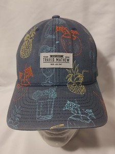 Travis Mathew Snapback Hat Tropical Drink Cocktail All Over Print