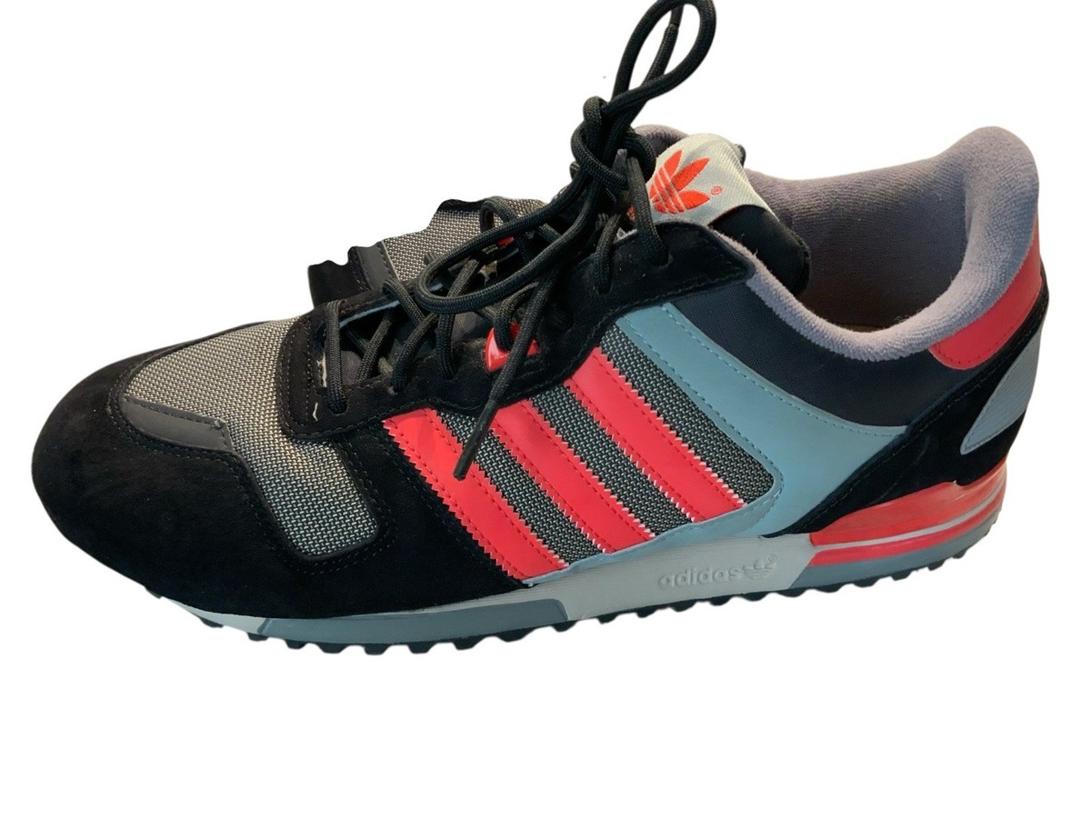 2015 Adidas ZX700 Running Retro Shoes Black Red Gray Men's