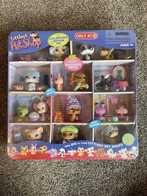 Hasbro Littlest Pet Shop Collector's Edition Tin 15 Target Exclusive Pets 2008