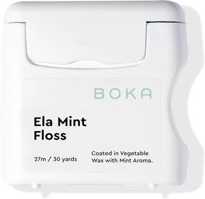 Boka Ela Mint Expandable Woven Dental Floss, Made from Plant-Based Vegetable Wax