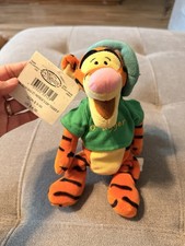 St. Patricks Day Tigger 9" Plush Beanbag Winnie the Pooh Disney Store with Tags