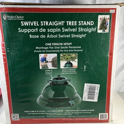 St. Nick s Choice Swivel Straight Christmas Tree Stand: Supports Up To 10ft Tree