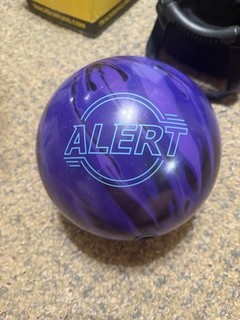 Used 15 lbs Brunswick Alert Bowling Ball