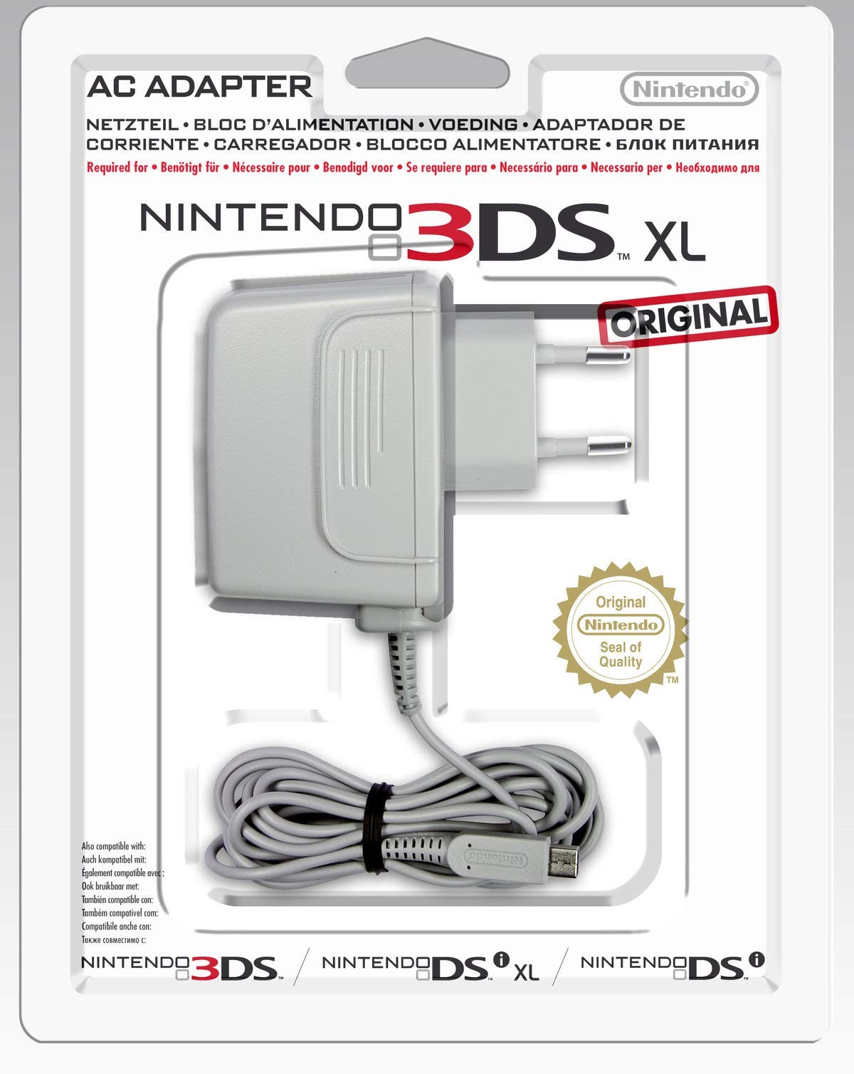 Caricabatteria per Nintendo 3DS XL/3DS/DSi/DSi XL