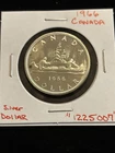 1966 Canada Silver Dollar Circulated “1225007”Canadian $1