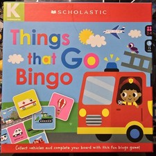 Scholastic Things That Go Bingo Kid s Game 5+...