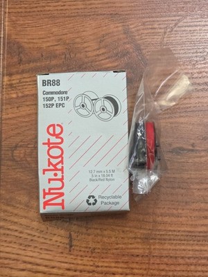 NIB Nu-Kote BR88 Universal Calculator Ribbon-Black & Red Nylon *sealed bag