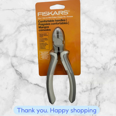 FISKARS 6  PRECISION WIRE CUTTER COMFORTABLE HANDLE-ARTS & CRAFTS NEW SHIPPING
