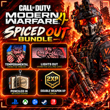 Call of Duty Modern Warfare 4 MW4 Fireaway Pizza Spiced Out Bundle Code  2XP