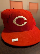 Joe Morgan Signed new era Hat Cincinnati Reds MLB AUTOGRAPH AUTO 