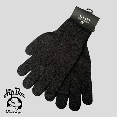 Alfani Unisex Handschuhe Touch Smart Knit Winterhandschuhe Schwarz Anthrazit ...