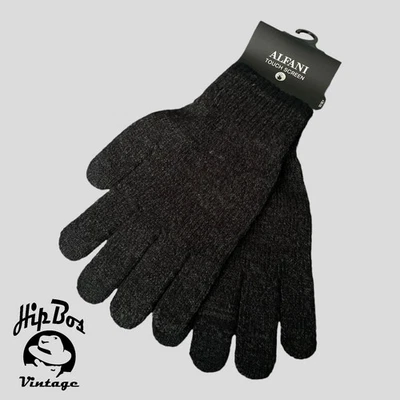 Alfani Unisex Handschuhe Touch Smart Knit Winterhandschuhe Schwarz Anthrazit ... - Bild 1 von 4